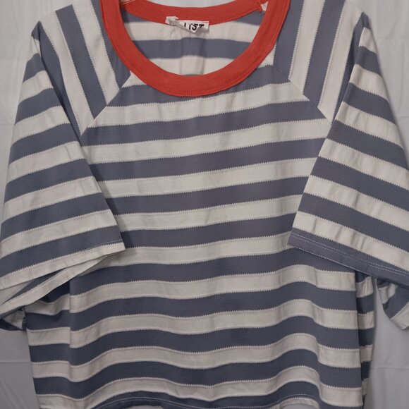 BUCKETLIST OVERSIZED STRIPED CROPPED TOP - Picture 9 of 10